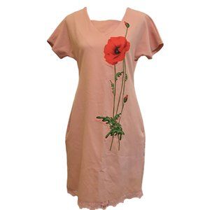 Topcapy Unique Pink Floral Dress - EU 42 (6/Med)